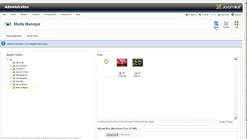 Manage Media Manager in joomla 2 5- web design Coimbatore Budnet