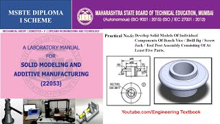 Practical 6_Part 2 SCREW JACK NUT ADD FILLET_SMA_SolidModeling and Additive Manufacturing_MSBTE_ME5I