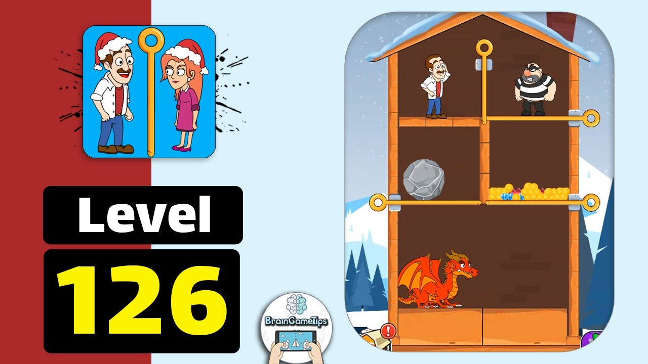 Home Pin: Pull The Pin Puzzle - Level 126 Walkthrough