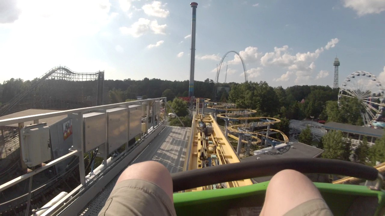 ricochet coaster at kings dominion youtube