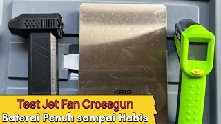 Tes pemakaian Jet Fan Crossgun 130.000 rpm