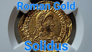 Gold Solidus Valentinian Iii