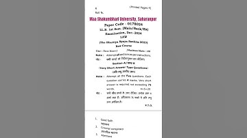 LLB (1st Sem) BNS (Dec-2024) PYQ #msu #bns #msupyq @selfstudycontent