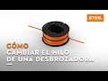 ¿Cómo cambiar el hilo de una desbrozadora STIHL? | Reponer hilo del cabezal AutoCut 25-2