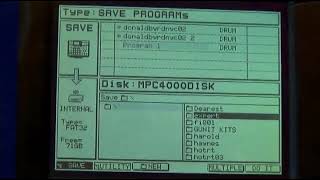 Saving Programs on the Akai MPC 4000