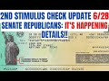 Second Stimulus Check| FINALLY Senate Republicans Say It's HAPPENING