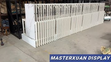 ceramic tile display stand rotate 360° recommended  for decorating tile shop showrooms