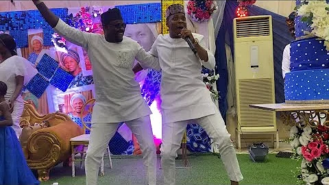 FEMI ADEBAYO AND WOLI AGBA AT ODUNLADE ADEKOLA MOTHER’S 70TH BIRTHDAY PARTY