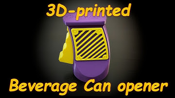 3D-printed Beverage Can Opener. Beer Can opener.
