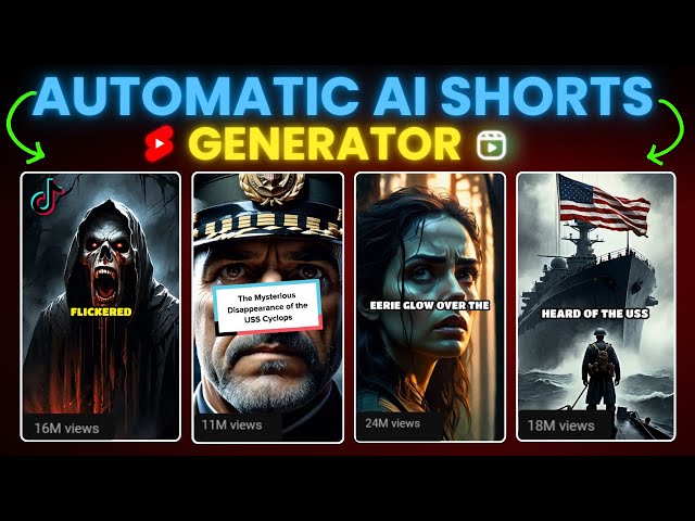 This FREE AI TOOL can automatically Generate YouTube Shorts u0026 Tiktok video🤯 class=