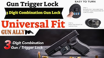 GunAlly Trigger Lock 3 Digit Combination Gun Lock