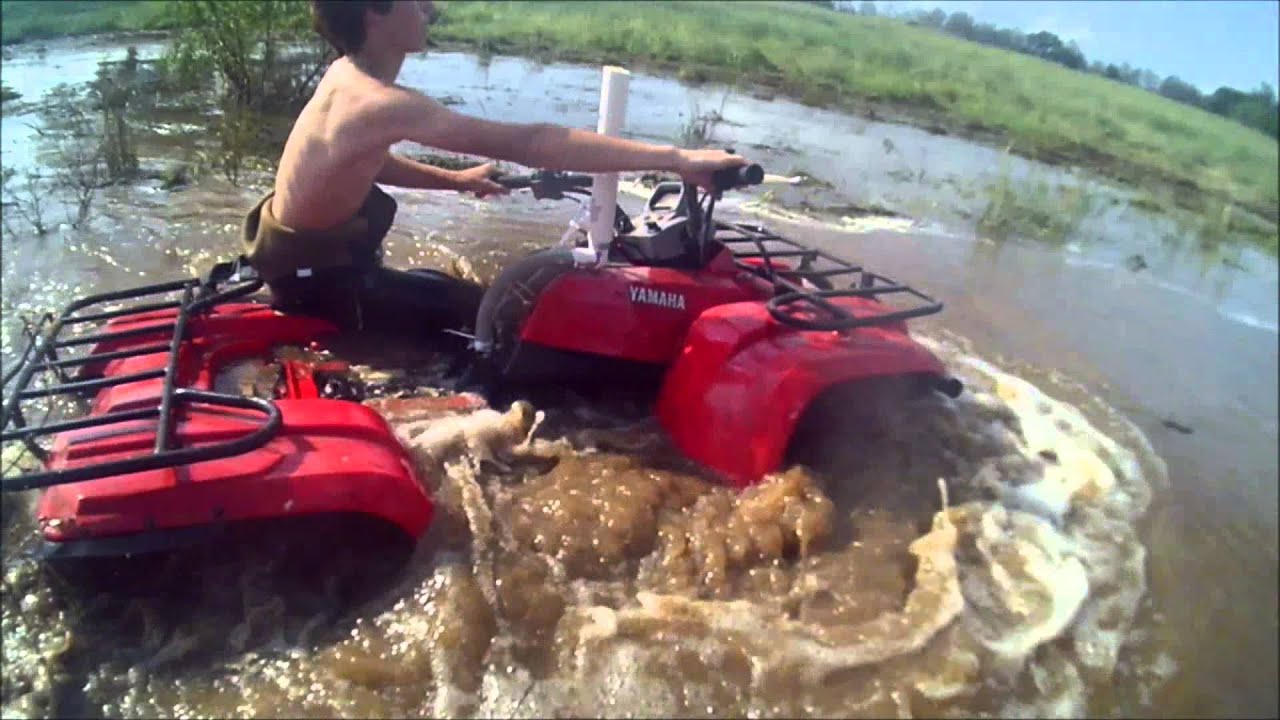 Yamaha Big Bear 400 Custom Snorkel testing lolol! YouTube