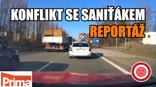 Konflikt s Řidičem Sanitky | Reportáž TV Prima | HLAVNÍ ZPRÁVY 11.7.2022