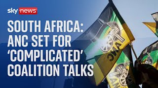 South Africa election: ANC set for 'complicated' coalition talks after losing parliamentary majority
