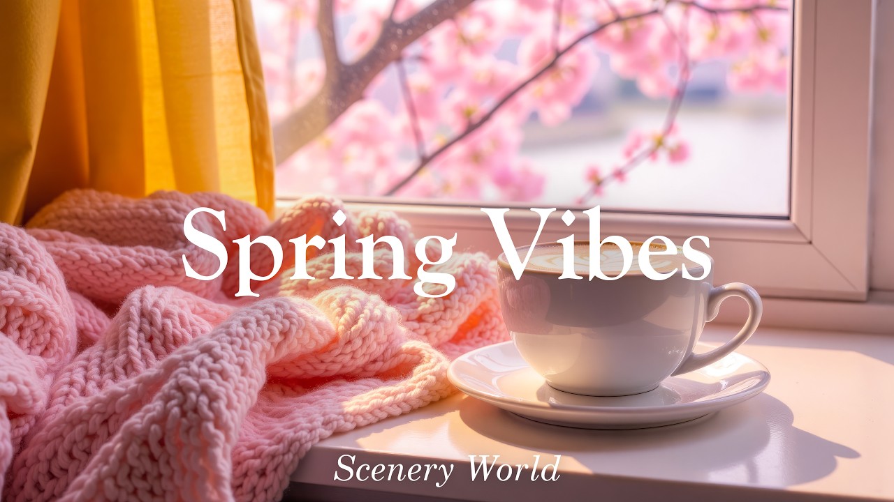 이번 봄도 마음을 설레게 하는 🤍 봄에 듣기 좋은 느좋 피아노 플리 🌸 Spring Vibes | Scenery World