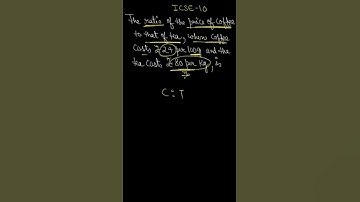 ICSE 10 | RATIO AND PROPORTION  |CONCEPT BUILDING QUESTION 17| LEARN IN SECONDS| BEST TIPS