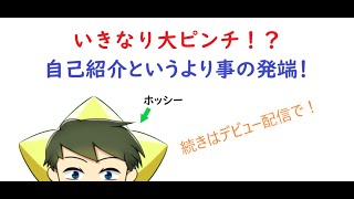 「【自己紹介？】いきなり大ピンチ！？【新人VTuber】」のサムネイル