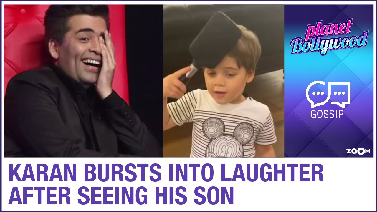 Karan Johar BURSTS into laughter after seeing his son Yash sporting a fancy look