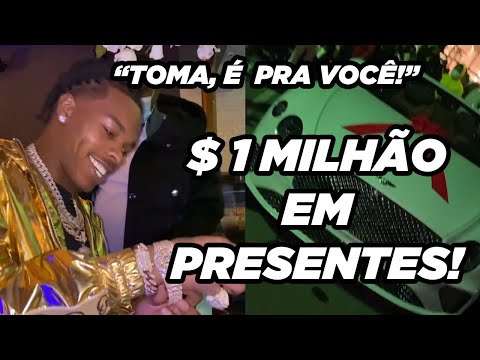 LIL BABY RECEBE $ 1 MILHÃO EM PRESENTES  EM FESTA DE ANIVERSÁRIO