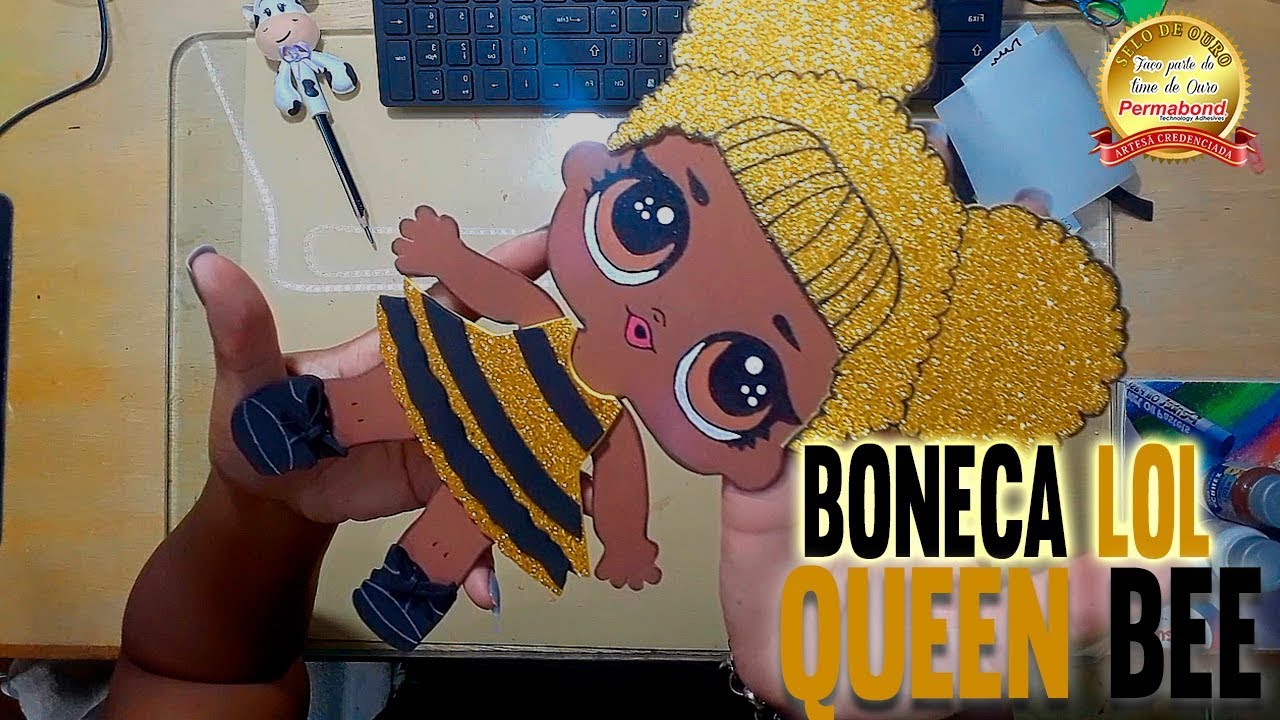 DIY LOL Surprise - Boneca de Papel com Roupa Customizada - Queen Bee -  Design e Tal