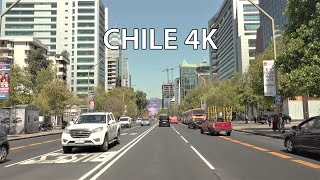 Santiago 4K - Driving Downtown - Chile