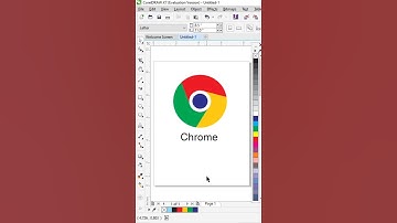 Why Chrome logo in coreldraw  Is Trending Right Now #chrome #shorts