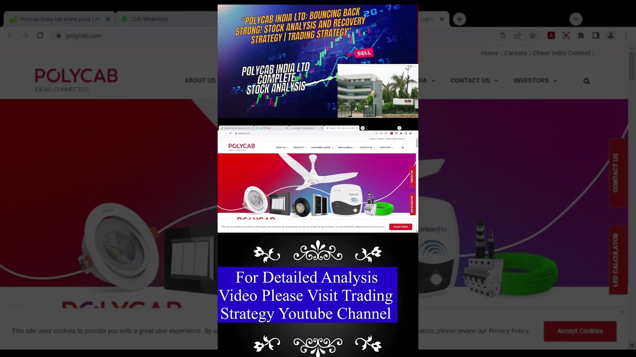 "Polycab India Ltd: Bouncing Back Strong! Stock Analysis and Recovery Strategy | Trading Strategy"