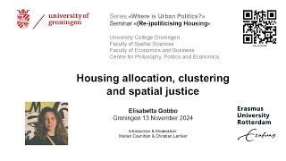 Housing allocation, clustering and spatial justice (Elisabetta Gobbo)