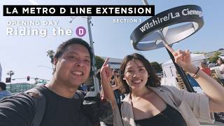 LA Metro D Line Extension: Riding the New Subway! (Section 1 Opening Day)