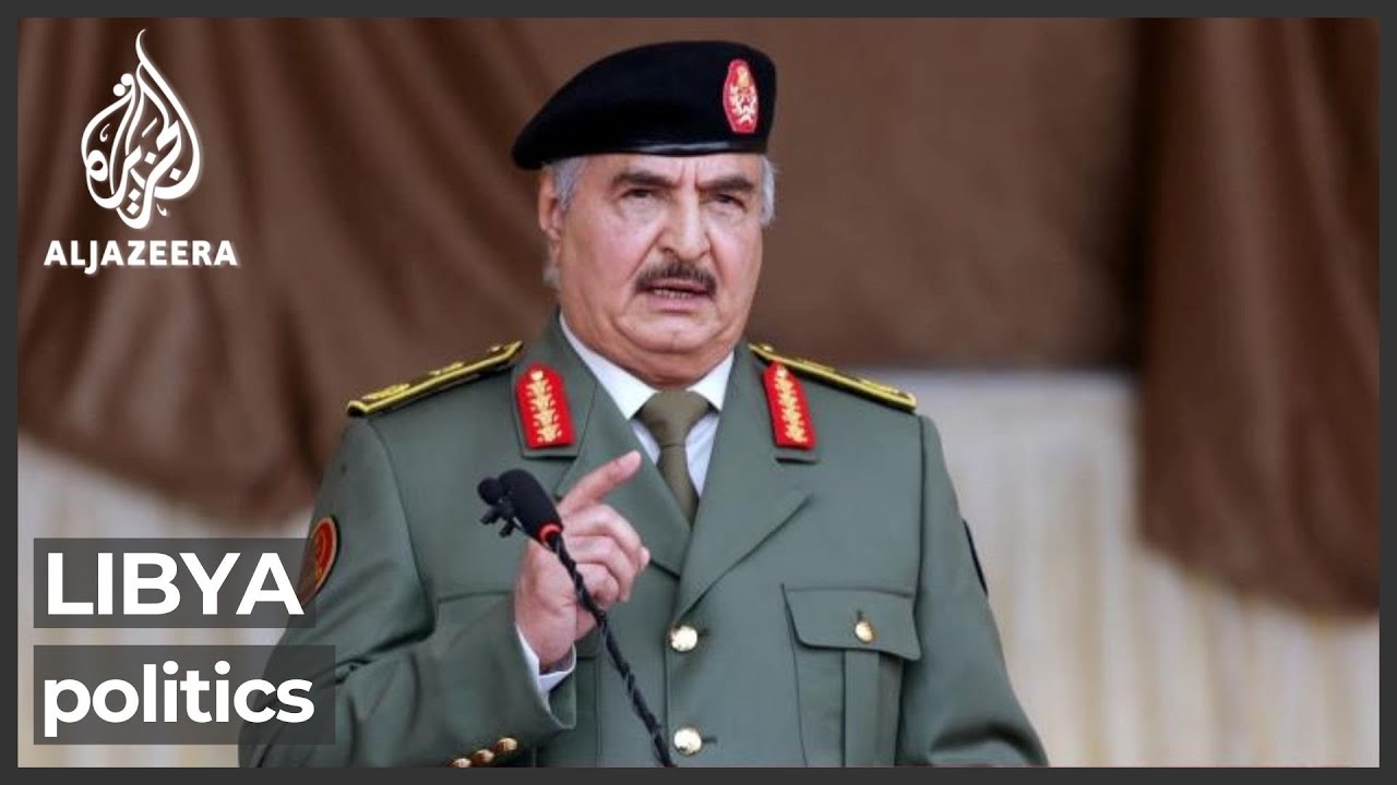 أعلن حفتر، زعيم ليبيا، ترشحه للانتخابات الرئاسية.