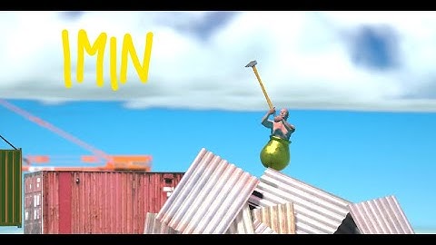 Getting Over It wrong way speed run in a minute