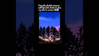 Easy Sunset Silhouette Speedpaint 🌌🎨 | Waiting on the YouTube Algorithm