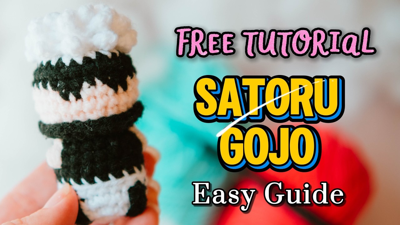 CROCHET SATORU GOJO TODAY! ✨| FREE Tutorial - YouTube