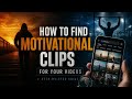 Where to Find FREE Motivational Clips | Free HD Footage
