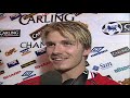 David Beckham after Manchester United clinch the 1999 Premier League title