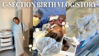 BIRTH VLOG OF MY FIRST BABY | unplanned c-section & birth story