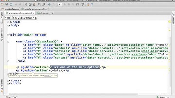 Simple Menu Navigation in AngularJS