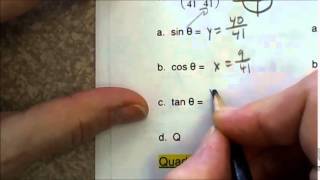Alg2 Ch 9 3 and 9 4 Angles in the Unit circle
