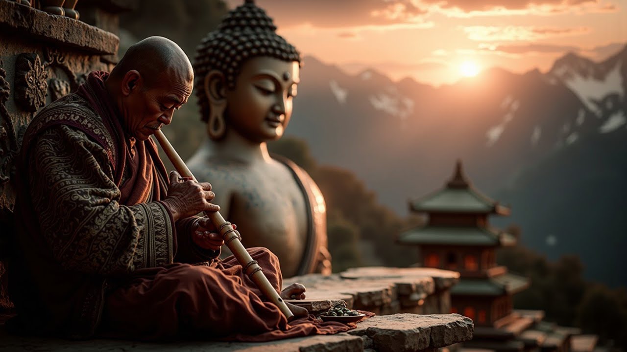 Тибетская флейта | Целебная музыка для глубокого сна и снятия стресса | Буддийская медитация