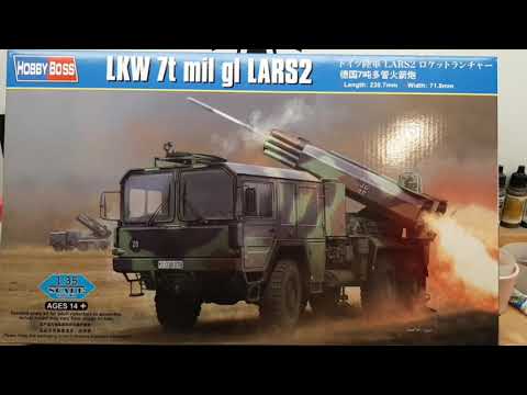 Hobby Boss 1/35 scale LKW 7T mil gl LARS2 build part 2 (video #26