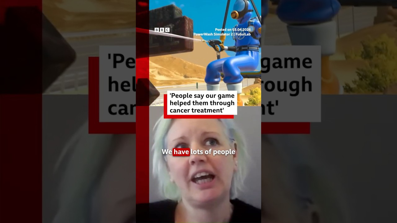 'People say PowerWash Simulator helped with cancer treatment'. #PowerWashSimulator #Gaming #BBCNews