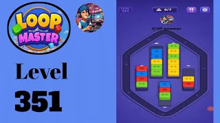 Loop master color jam sort level 351 new features start solution for gameplay