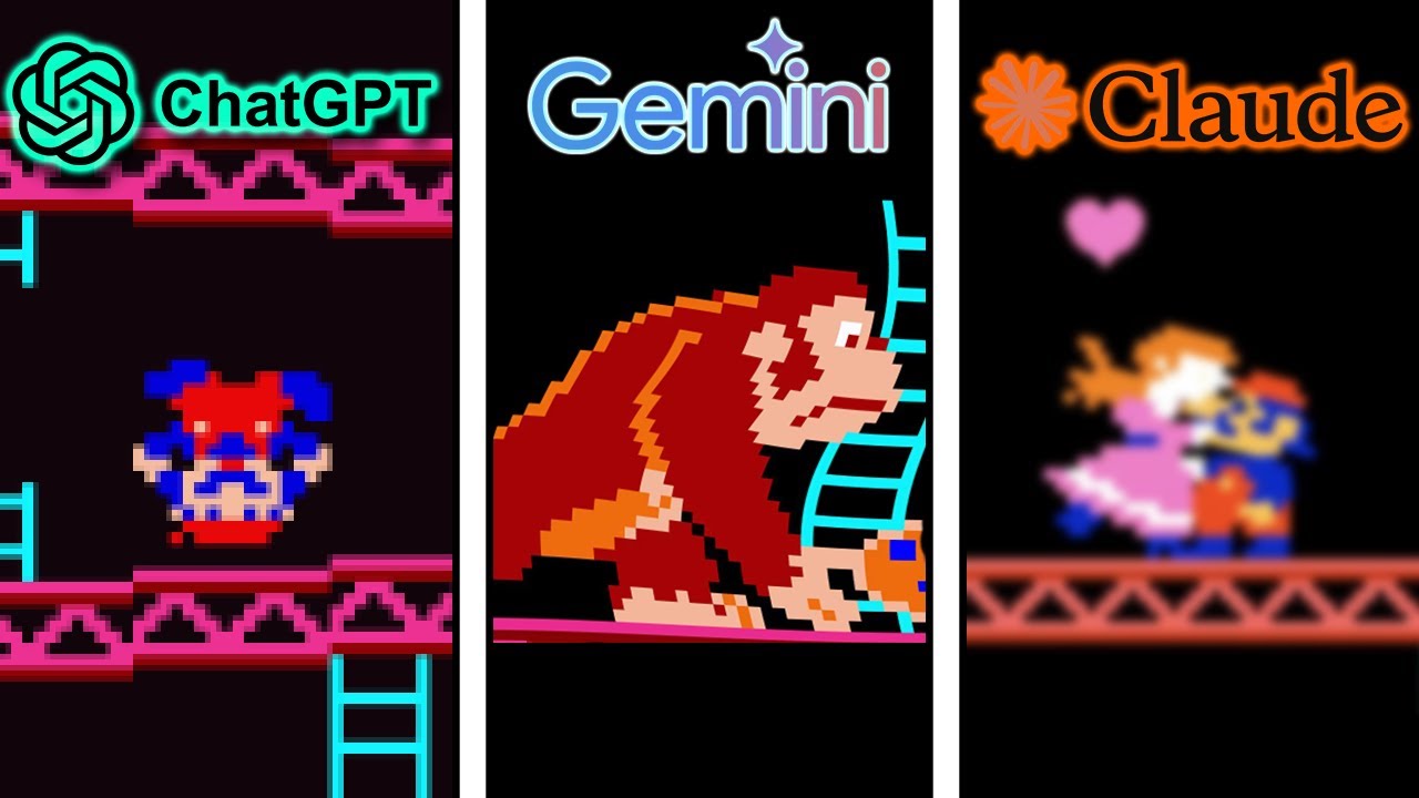 ChatGPT vs Gemini vs Claude Make Donkey Kong From Scratch