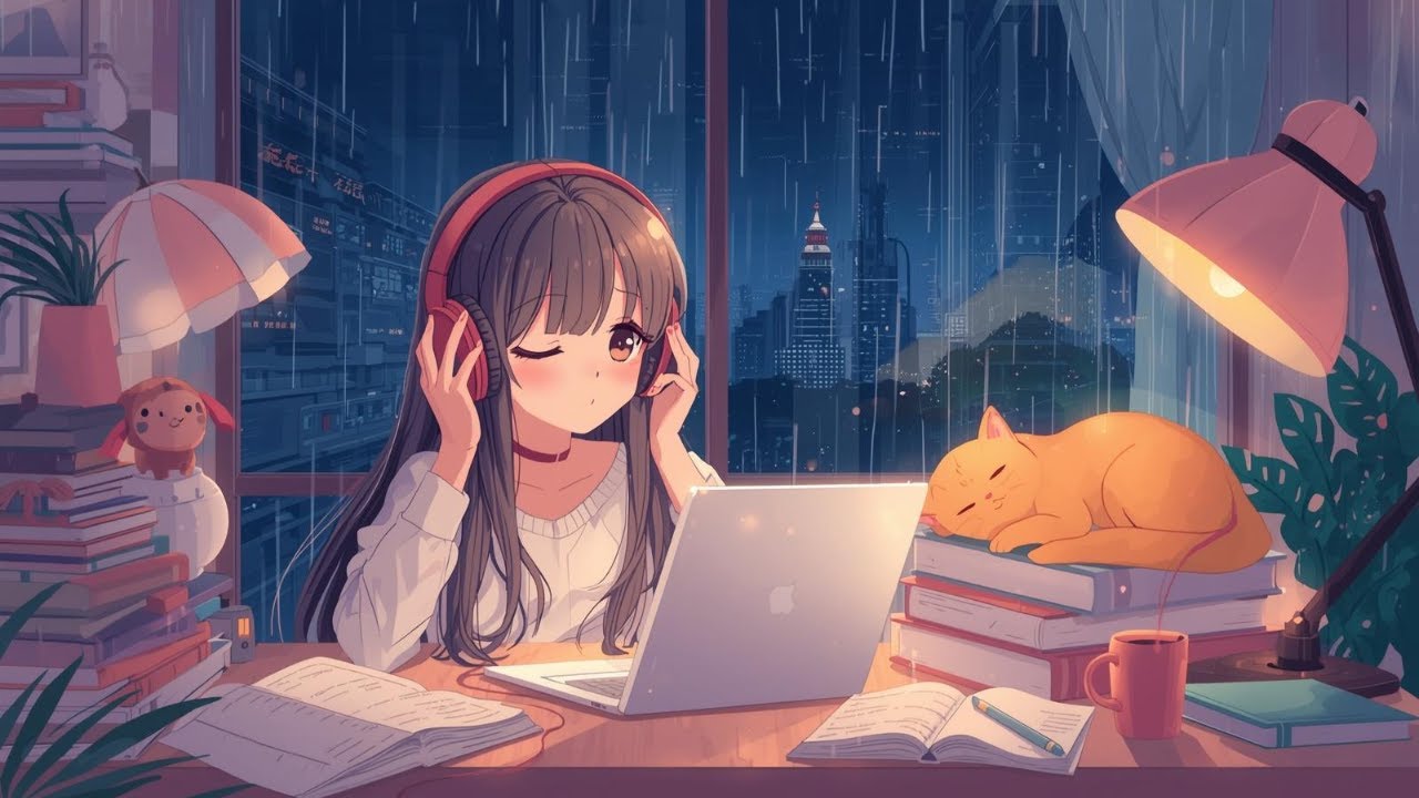 【作業用BGM】Lo-Fi Hip Hop  雨の夜に溶け込むメランコリックチル