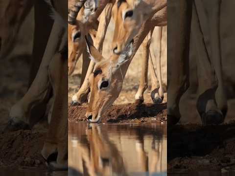 اهوها برسرآبشخور آهو آبشخور آهوگواتردار بیارجمند سمنان تهران شاهرود مشهد حیوانات آهوخانم 