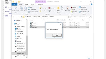 Conversion functions and Formatting Functions in VBScript