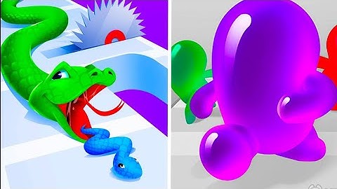 Snake Run vs Join Blob Clash 🐍🟢 Epic Mobile Gameplay Showdown