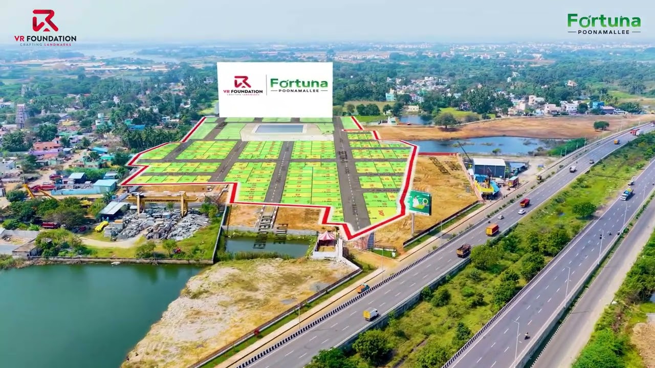VR Fortuna Route Map - CMDA & RERA Approved Plug & Play Plots at Chennai ORR, Poonamallee.