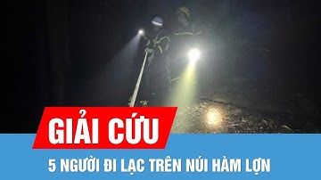 Hà Nội: Giải cứu 5 người đi lạc trên núi Hàm Lợn