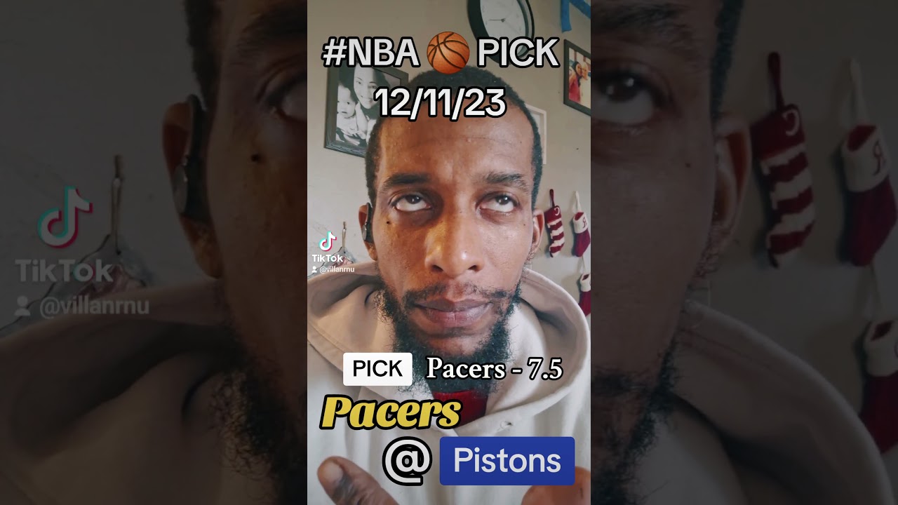 Pacers Vs Pistons Free NBA Basketball Pick 12/11/23